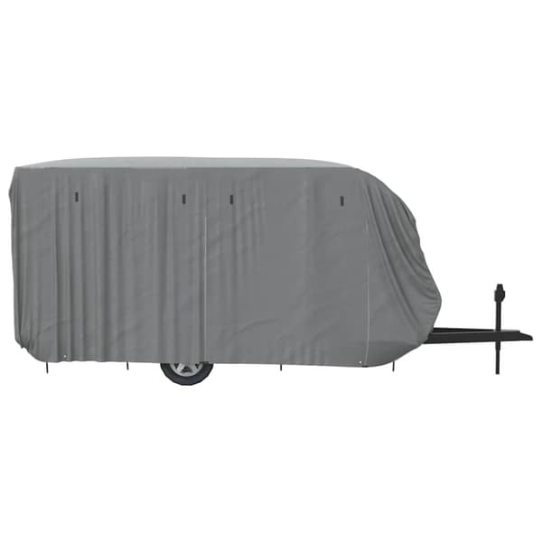 vidaXL Husvagnsöverdrag grå 550x250x220 cm non-woven tyg