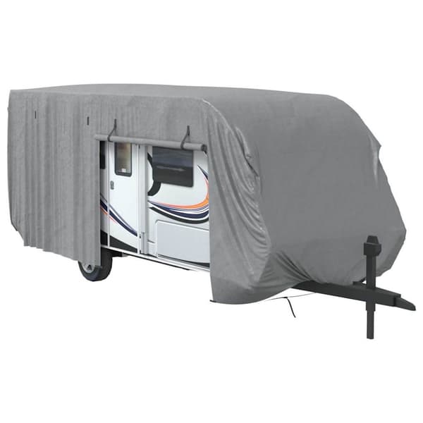 vidaXL Husvagnsöverdrag grå 732x250x220 cm non-woven tyg