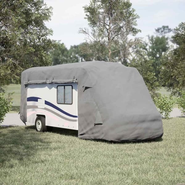 vidaXL Husbilsöverdrag grå 730x235x275 cm non-woven tyg