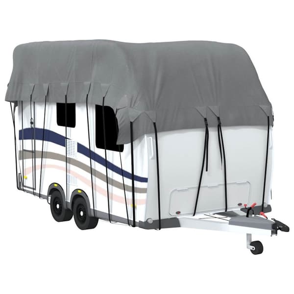 vidaXL Takskydd för husvagn grå 600x300 cm non-woven tyg