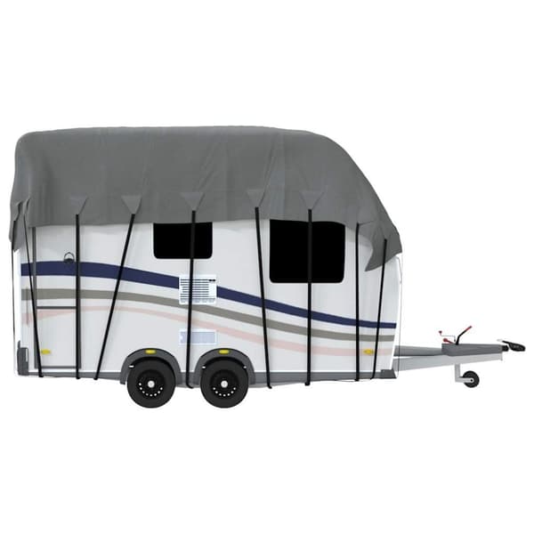 vidaXL Takskydd för husvagn grå 600x300 cm non-woven tyg