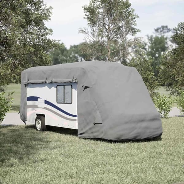 vidaXL asuntoauton päälliset harmaa 660x235x275 cm kuitukangas