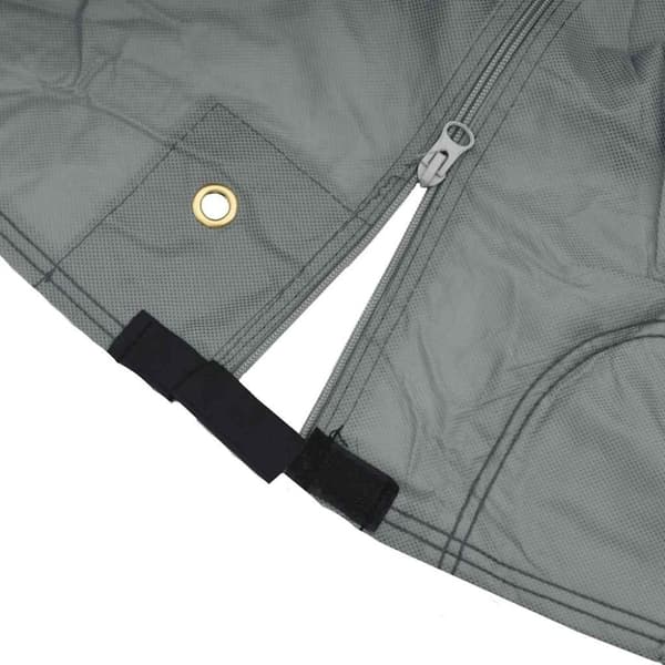 vidaXL asuntoauton päälliset harmaa 610x235x275 cm kuitukangas