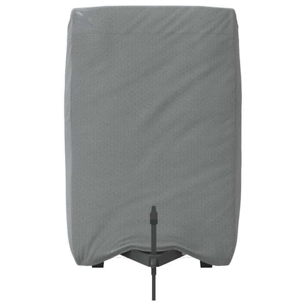 vidaXL hevosperävaunun päällinen harmaa 376x168x240 cm kuitukangas