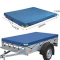 Miniatyrbillede 2 af 7: Vandtæt Trailer Cover 208x114x13cm - Vind- og støvtæt med forstærkede gummistropper