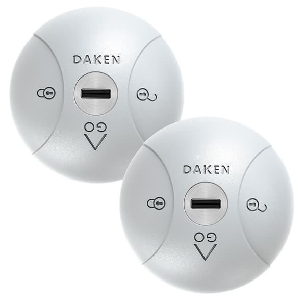 Van lås - 2-Pack Saturn GO - Nøglet ens - Grå