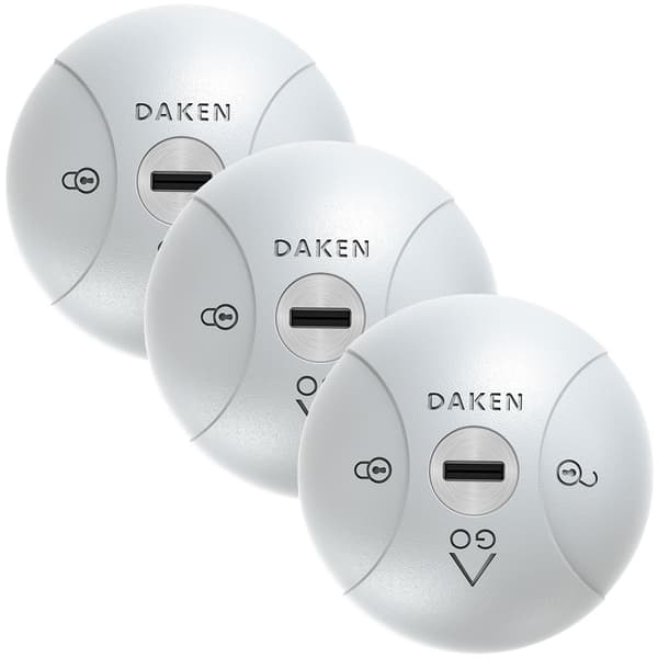 Van lås - 3-Pack Saturn GO - Nøglet ens - Grå