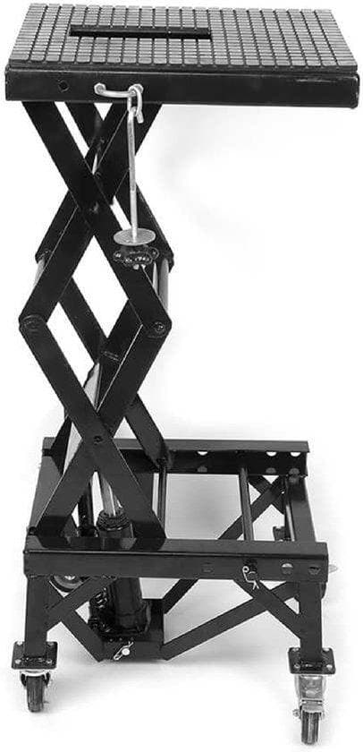LUXIQO® Motorcykellyft - Motorlyft - Schaarlift - Motorlyft Moped & Motor - Hydraulic Motor Lift - Röd