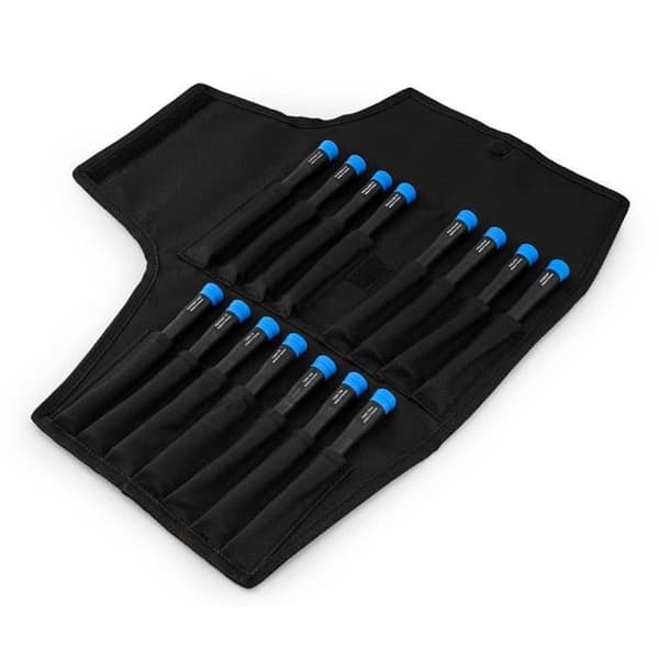 IFIXIT precisionsverktygssats - Marlin - 15 skruvmejslar - Rullsats ingår