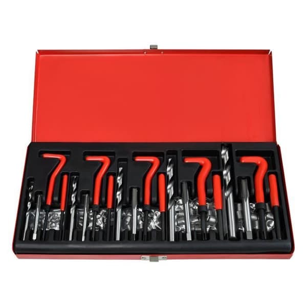XMTECH 131 delar Gängreparationssats Borrhylsor Typ, Helicoil Tools M5 M6 M8 M10 M12, Gängmotorhylsa voi