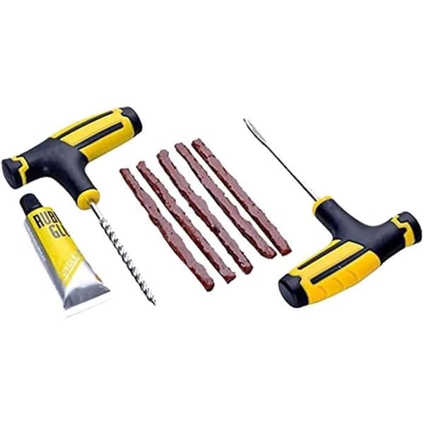 2021 8PC bil-motorcykel däckreparationssats Plugg Tubeless däckreparationsplugg för bil, motorcykel, ATV, jeep, lastbil[422]
