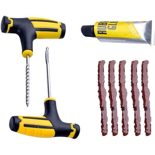 Pwtchenty bildäck reparationssats, 1 set bildäck reparation professionella verktyg bil motorcykel tubeless vakuum däck reparation