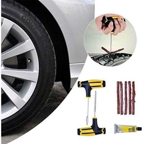 Reparationssats för fordonsdäck Bil Bil Motorcykel Cykel Tubeless däck Punktering Plug-Reparation Tool Kit Nåltillbehör[1199]