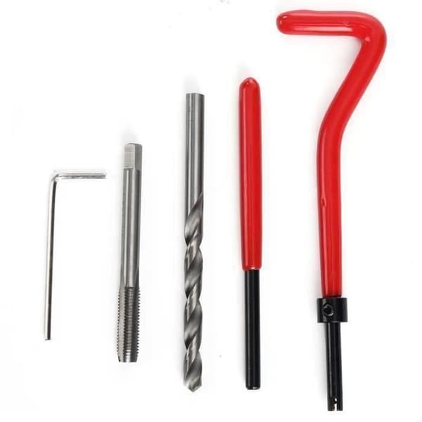 Kit Box 30st Gängreparationsverktyg M6 Typ Helicoil Garage S0376C