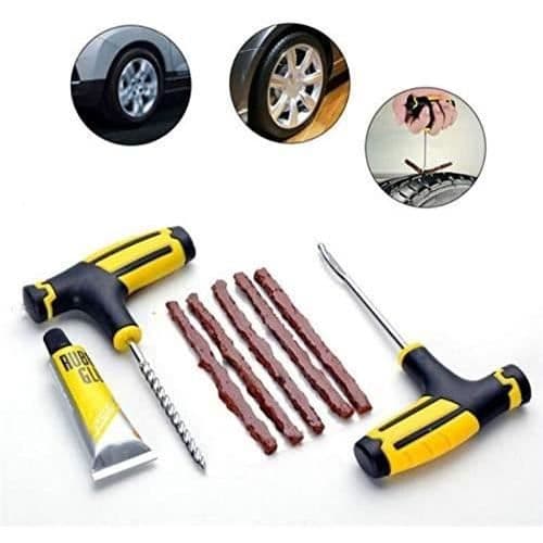 Fordon Däckreparationssats Bil Bil Motorcykel Cykel Tubeless däck Punktering Plug-Reparation Tool Kit Nål Biltillbehör