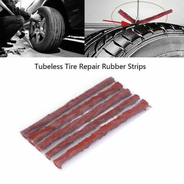 Tubeless däckreparationssats - ZEEKSON - 9 st - Kompatibel med bil och motorcykel - Innehåller 5 nya bitar