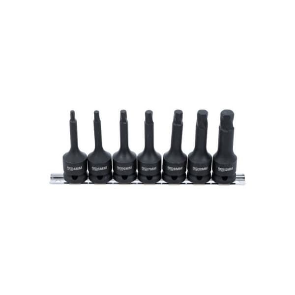 Set med skruvavdragare 12,5 mm sexkant 4-12 mm BGS TECHNIC - 7 st - 7004