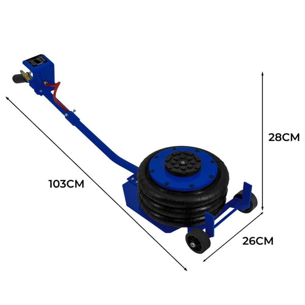 Air Bag Jack 3.5 Ton Capacity Pneumatic Heavy Duty 3-5 Second Car Lifting Jack Triple Bag Auto Repairing Tyres Changing 13.5 - 40cm Lifting Range