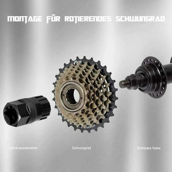 Kedjepiska - MAVURA - 3 i 1 kit - Cykelverktyg - Stål - Orange färg