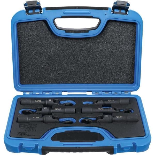 Crowfoot rörnyckelsats - BGS - 12,5 Mm (1/2'') - Krom-vanadinstål - Flexibel - 10 delar