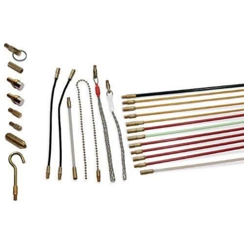 Super Rod Kit installation för kabel som inkluderar 13 dragstänger 12 m - CRSK12