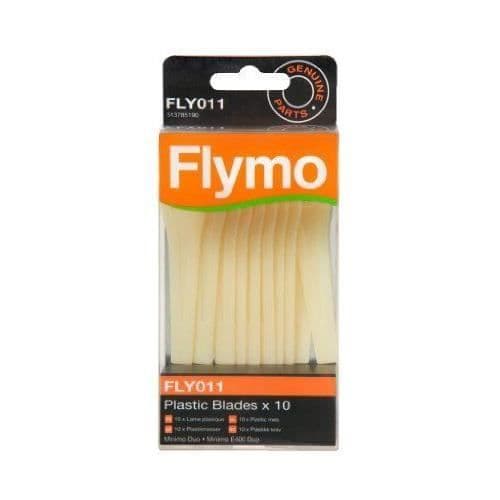 Flymo FLY011 Set med 10 plasttrimmerblad för Minimo Duo/E400 Duo - FL5137851-90/2