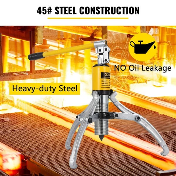 15 ton hydraulisk växeldragare, slitstarkt material, justerbara käftar, dubbelriktad drift, humaniserad design