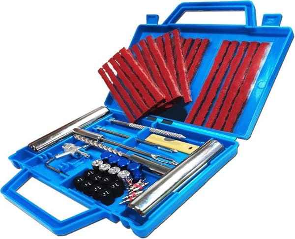 53PCS däckreparationssats, portabla bildäcksreparationssats, bildäcksreparationssats, bilpunkteringssats, reparationssats