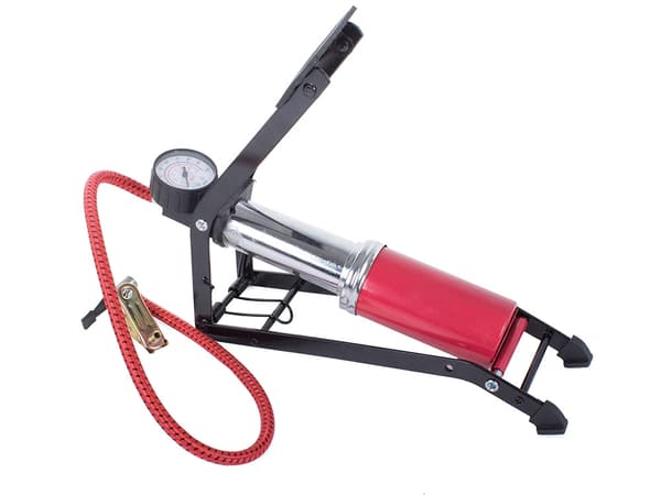 Fotpump med Manometer / Pump - 100 psi