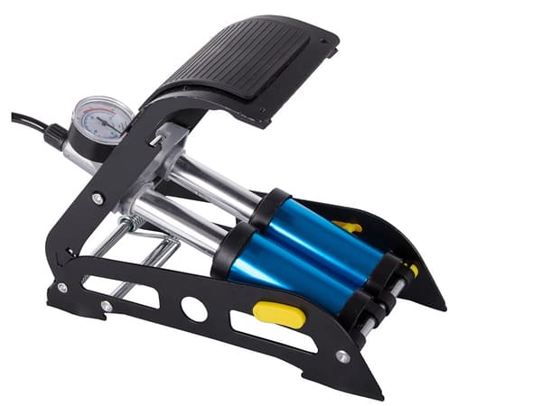 Fotpump - Luftpump - Cykelpump - Madrasspump - 2-Kolvar