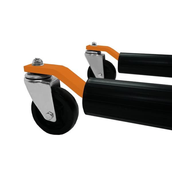 Køretøjspositioneringsskøjter Par Hydraulisk Hjul Bil Dolly Sæt Af 2 Kraftig Løfte Donkraft Transportvogn Fodpedal 12" løfteområde Dæk Op Til 10" Bred