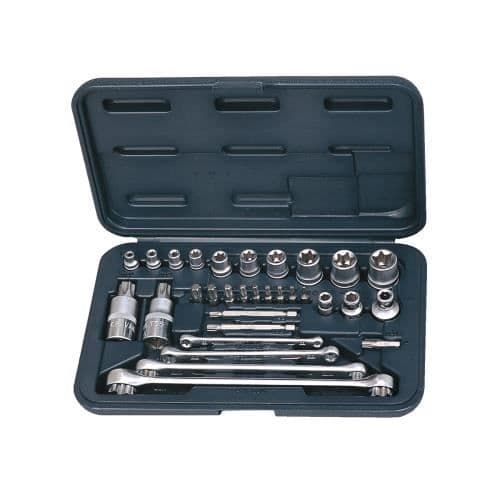 Coffert han/hona TORX®, 1/4" - 3/8" - 1/2" - 31 delar KS TOOLS 922.4302