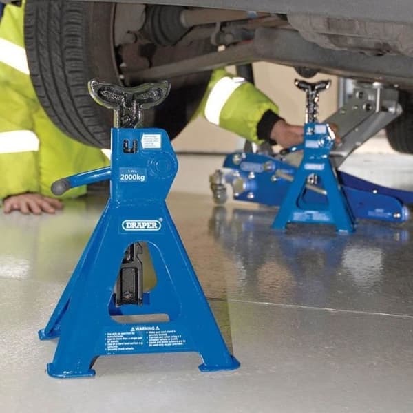 Rackljus - VOREL - 30878 - 2 stycken - 4 ton - Blå färg