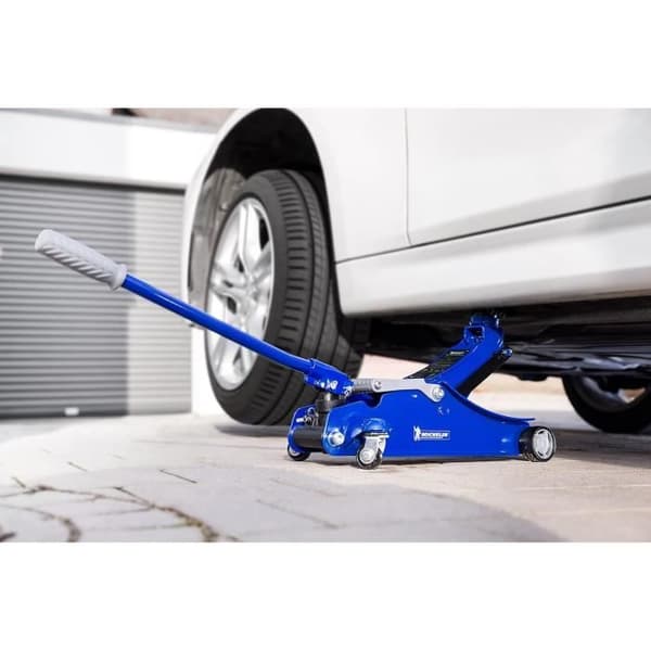 Hydraulisk domkraft rullande Michelin för lyft upp till 1,8T