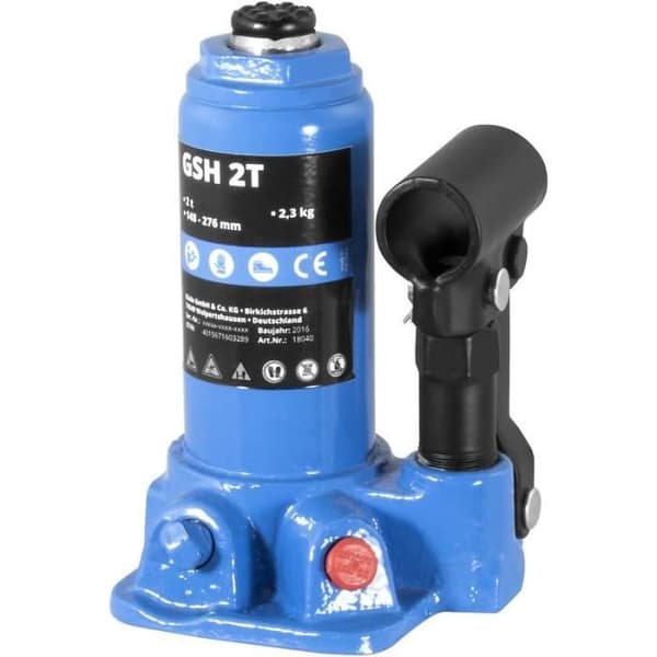 Hydraulisk domkraft - GSH - 10 t - Specialgjutjärn - Stål - Universell