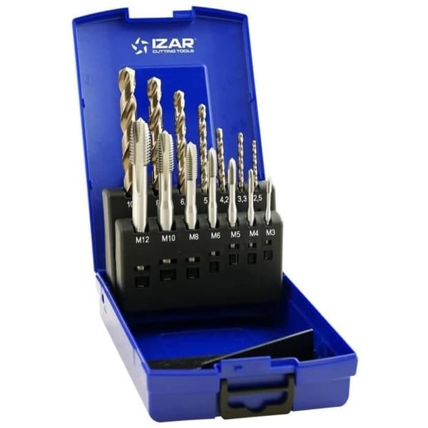 IZAR Hane Maskin höger för metall hSSE dIN371 (m) Verktygssats + Borr för metall hSSE - 21801