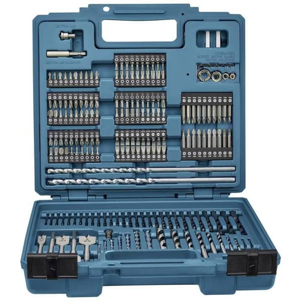Borrar och bits - Makita - E-11689 - 256 stycken - HSS-R - Vit färg