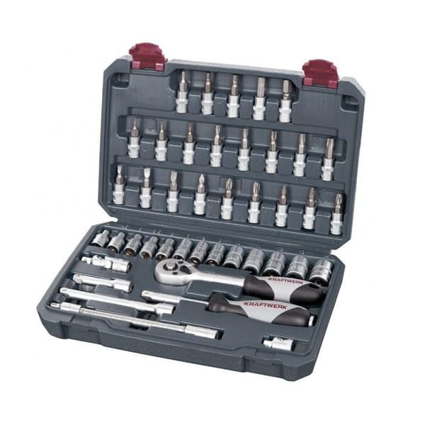 Coffret med hylsor Basic-Line 1/4" 42 delar KRAFTWERK