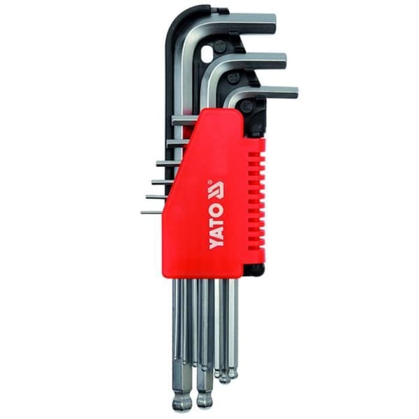 YATO Insexnyckelset med kula 9 st 2 -10 mm