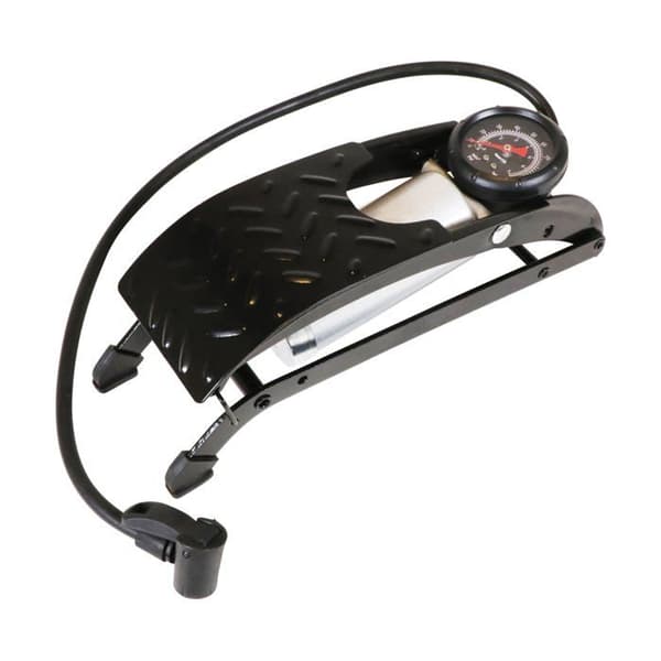 Fotpump - Premium - Encylinder - Halkfri pedal - Stålkonstruktion - Säker slang