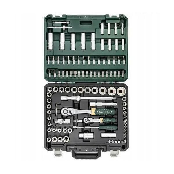Coffret med verktyg Rockforce Verktygsset 108 delar 1/4 1/2 Xi-on Cr-V (6-kant) (4-32 mm)