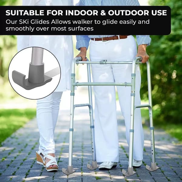 INF Walker Glide Ski Heavy Duty Universal Fit 1-pari