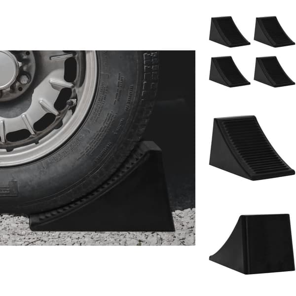 Stopklodser - Living stopklods til parkering 4 stk. 16x9x9 cm gummi