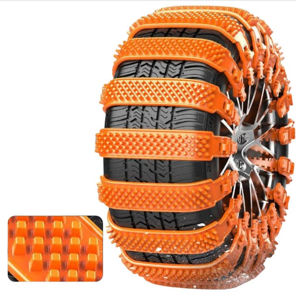 INF 10-pak universelle snekæder til biler Orange