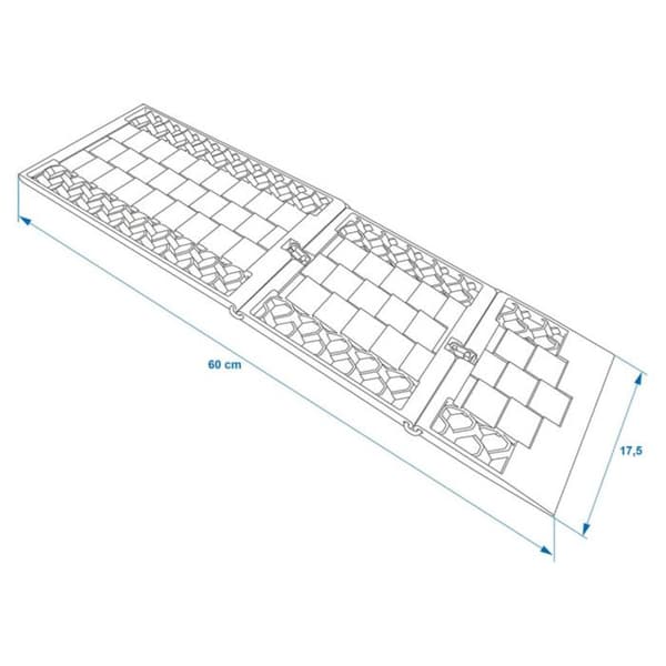 ProPlus set med 2 hopfällbara dragmattor 360835 404047