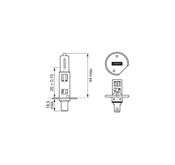 Bosch H1 12V 55W Gigalight Plus 120% 1st
