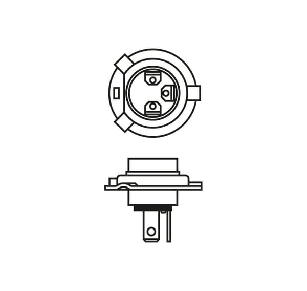 Bosch H4 12V 60/55W Xenon Blå 1stk