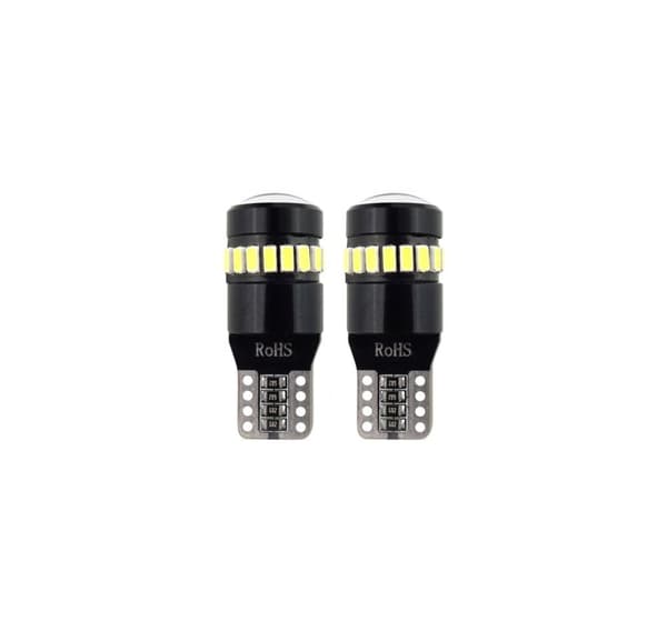 Led-pærer 2 stk, canbus, 18+1SMD, T10, 12/24V