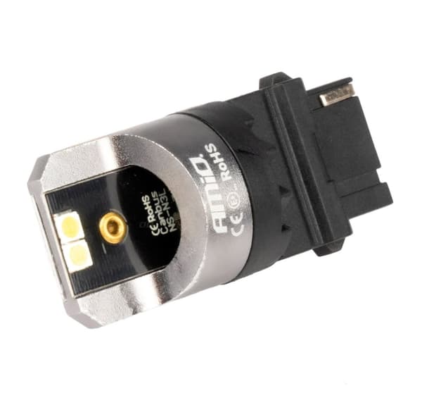 Ledpærer 2 stk canbus P27W 4X3030 SMD hvit 12/24V