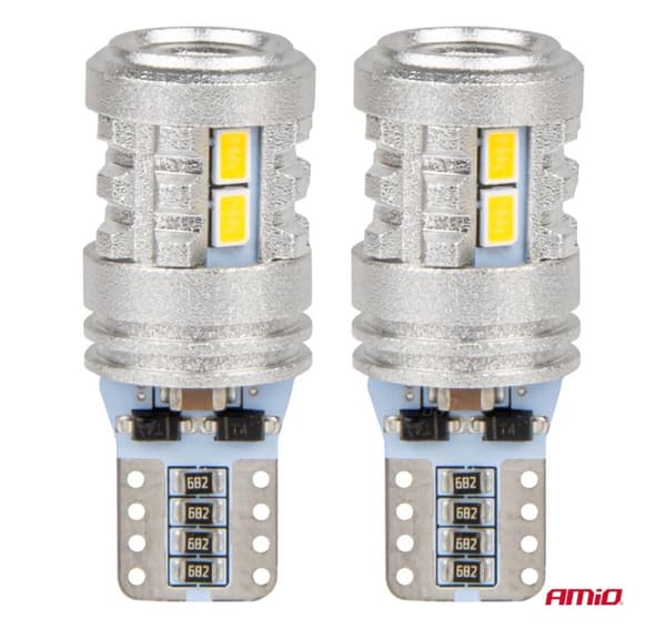 LED canbus T10 W5W 6*3020 1*3030SMD valkoinen 12/24V